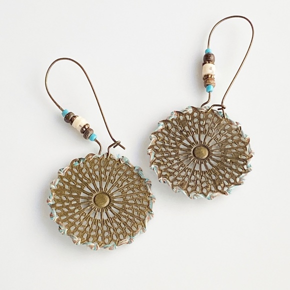 NEW Drop Bronze Earrings - Picture 3 of 7